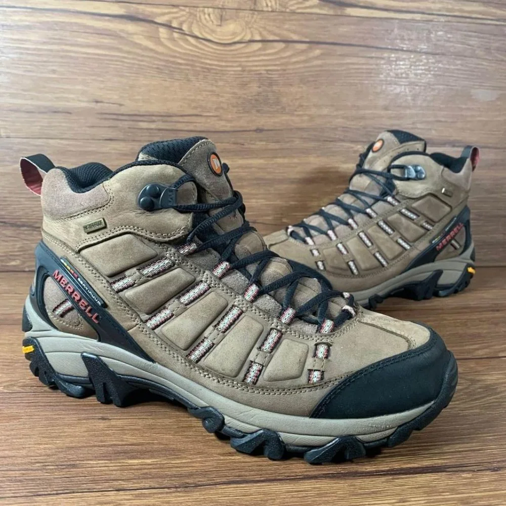 Merrell Outland Mid Waterproof Hiking Boots Men’s Size 9 Vibram